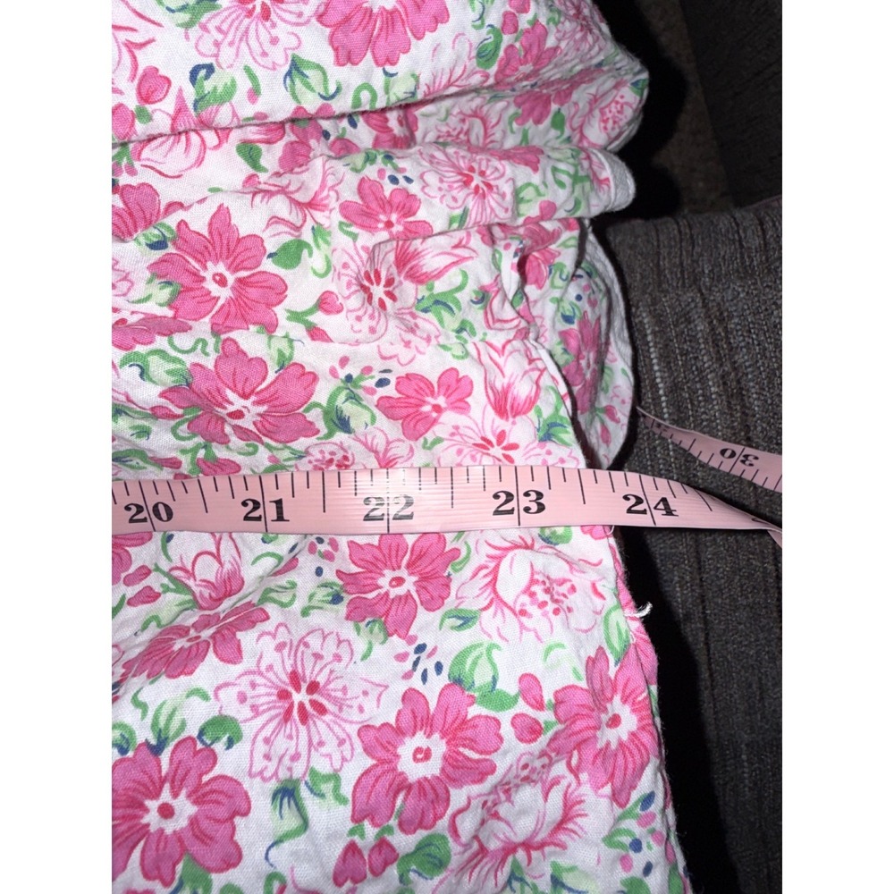 Madison's Best Pink Floral House Dress Snap Front Duster Pockets Medium - Picture 5 of 6